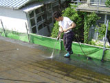 屋根部高圧洗浄